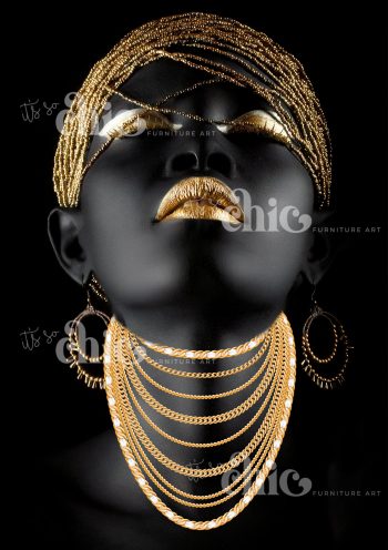 African Woman In Gold