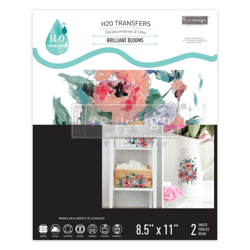 Brilliant Blooms - Redesign H20 Transfer