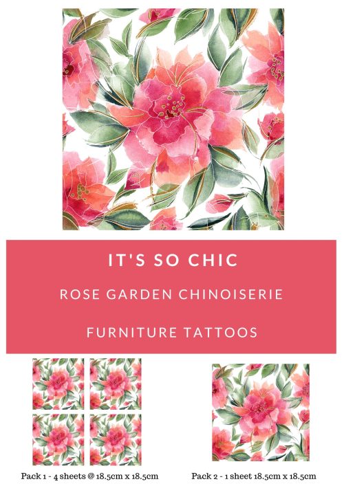 Rose Garden Chinoiserie Furniture Tattoos®️