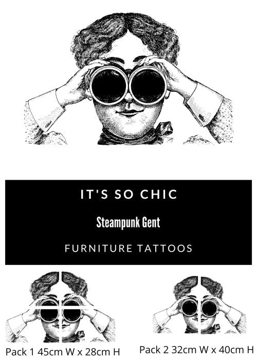 Steampunk Gent Furniture Tattoos®️ (transfers)